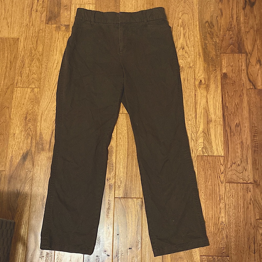 Dark brown casual pants size 4, brand: Christopher and Banks.